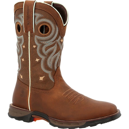 Durango Maverick, Women's Women's Waterproof Western Work Boot, 7.5 M, 10 in Height, Rugged Tan DRD0417